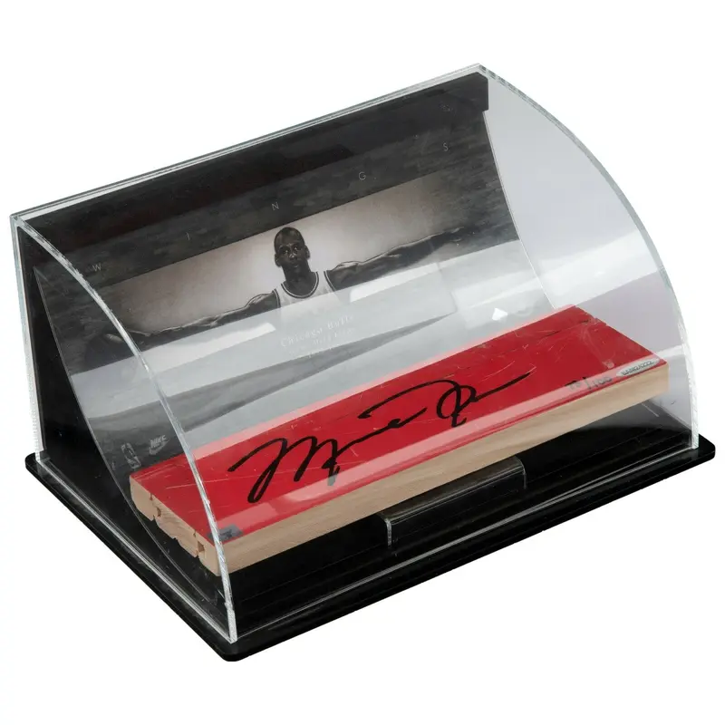 Beautiful Michael Jordan Signed Bulls Game Used Floor Wings Display UDA & PSA