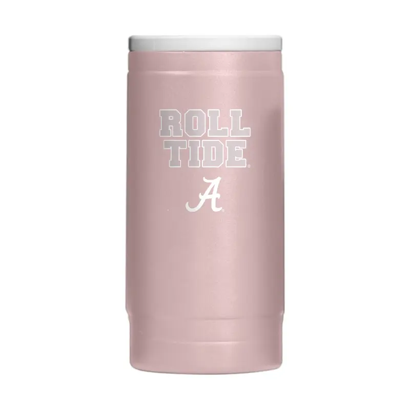 Alabama  Stencil Powder Coat Slim Can Coolie