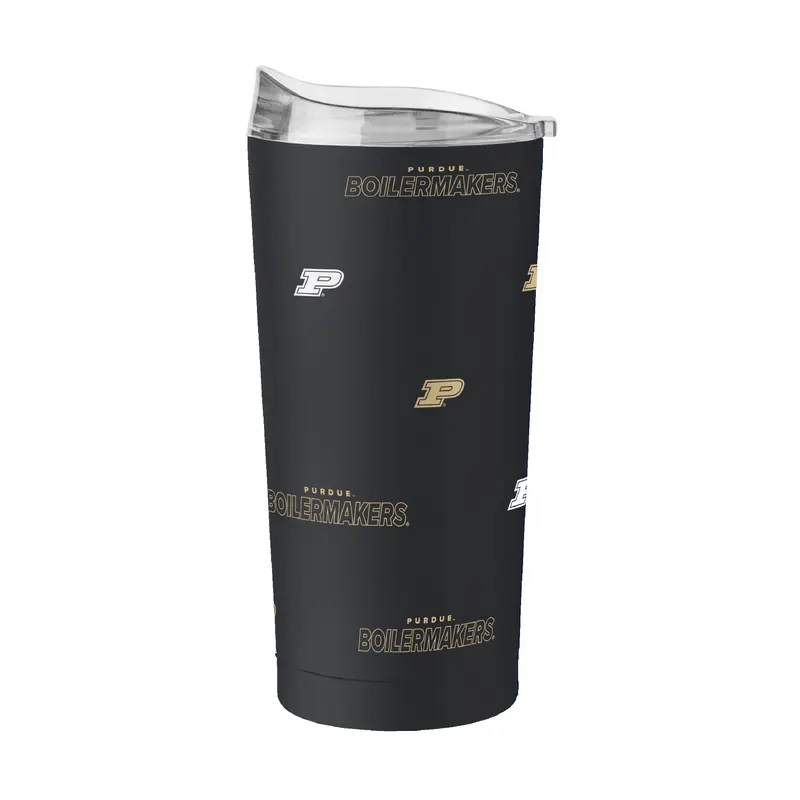 Purdue 20oz Step And Repeat Powder Coat Tumbler
