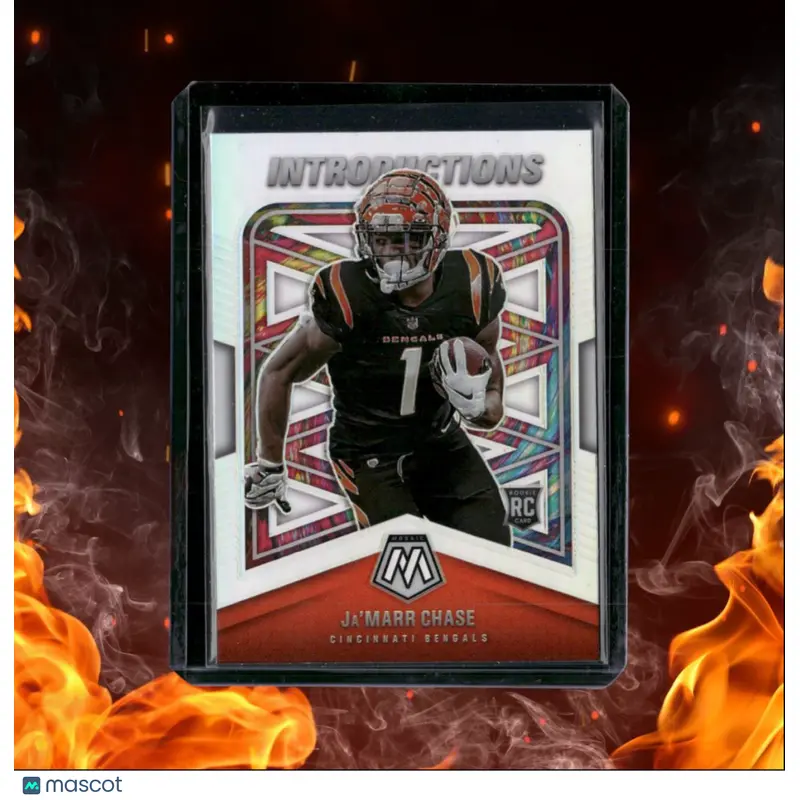 2021 Panini Mosaic Ja'Marr Chase Introductions Silver Prizm Rookie #1