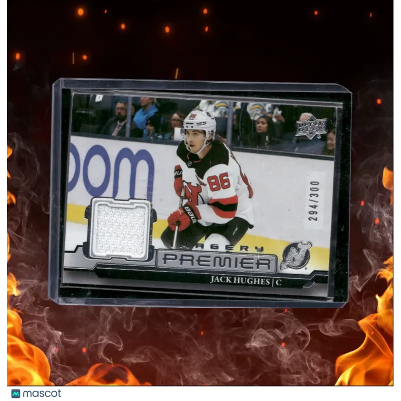 2022-23 Upper Deck Premier Jack Hughes Imagery Jersey 294/300 #PDJ-JH