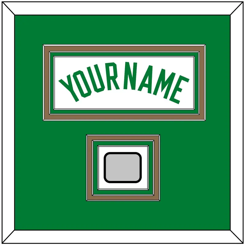 Boston Name & Champions Patch - Home White (1972-2018) - Triple Mat 2