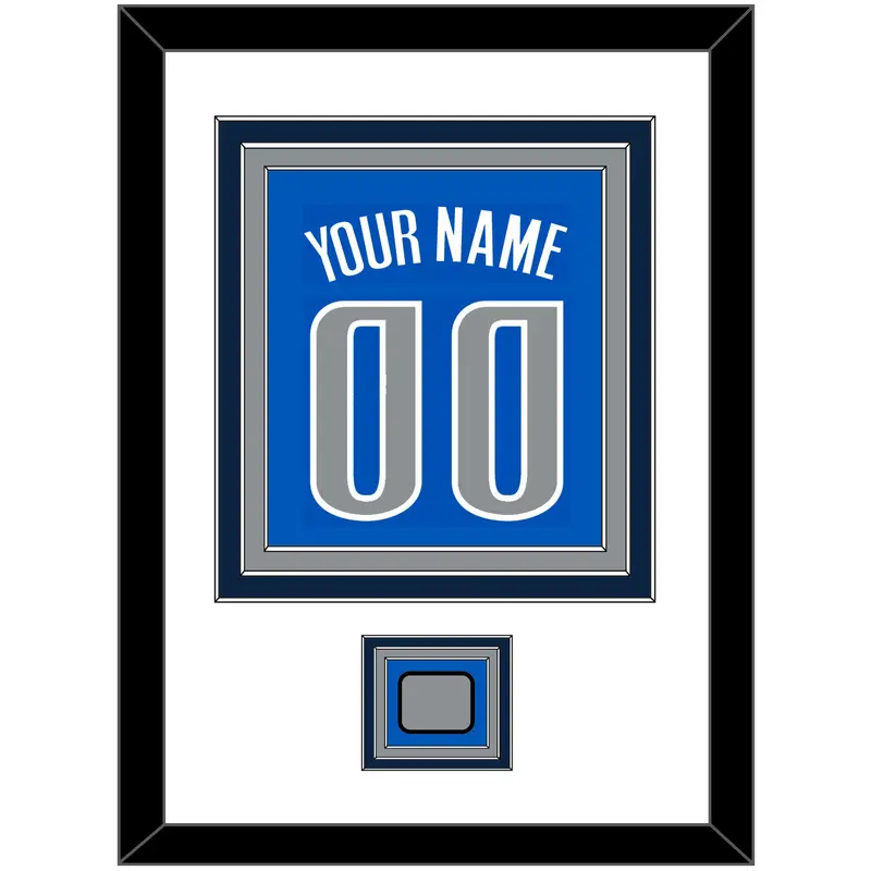 Dallas Name & Number With Finals Patch - Road Blue (2010-2017) - Triple Mat 1