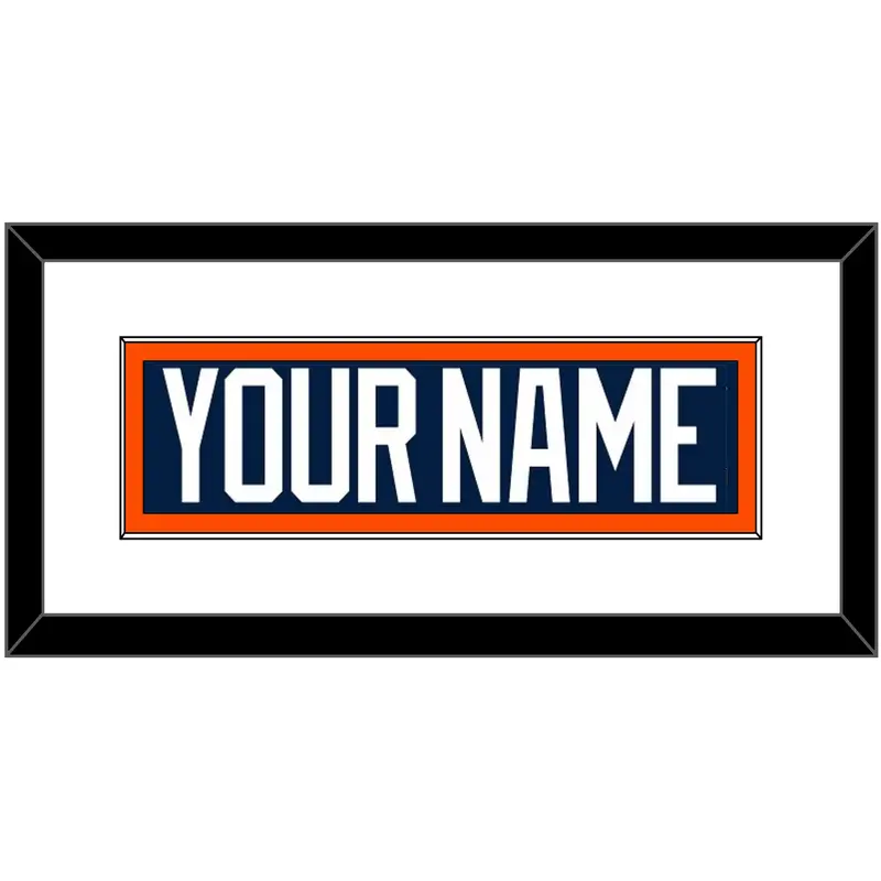 New York Nameplate - Road Blue Jersey (1998-2007) - Single Mat 1