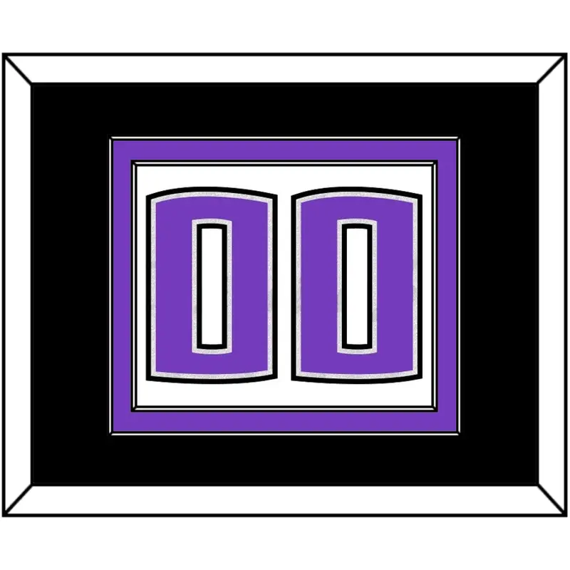 Sacramento Number - Home White (2014-2016) - Double Mat 3
