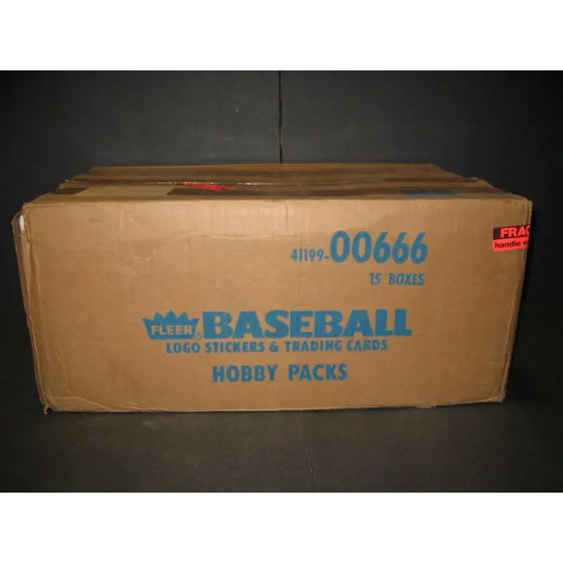1987 Fleer Baseball Factory Set Case (15 Sets)