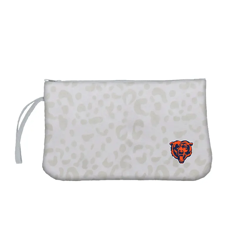 Chicago Bears Leopard Print Wristlet