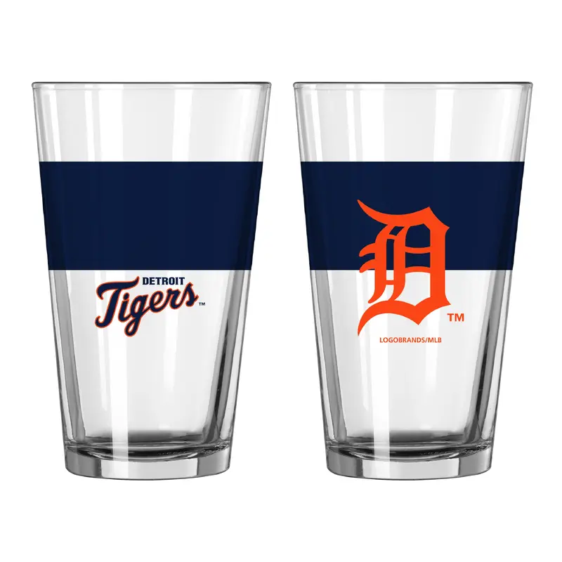 Detroit Tigers 16oz Colorblock Pint Glass