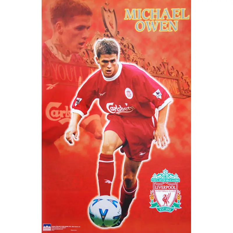 Michael Owen "Anfield Action" Liverpool FC Poster - Starline 1998
