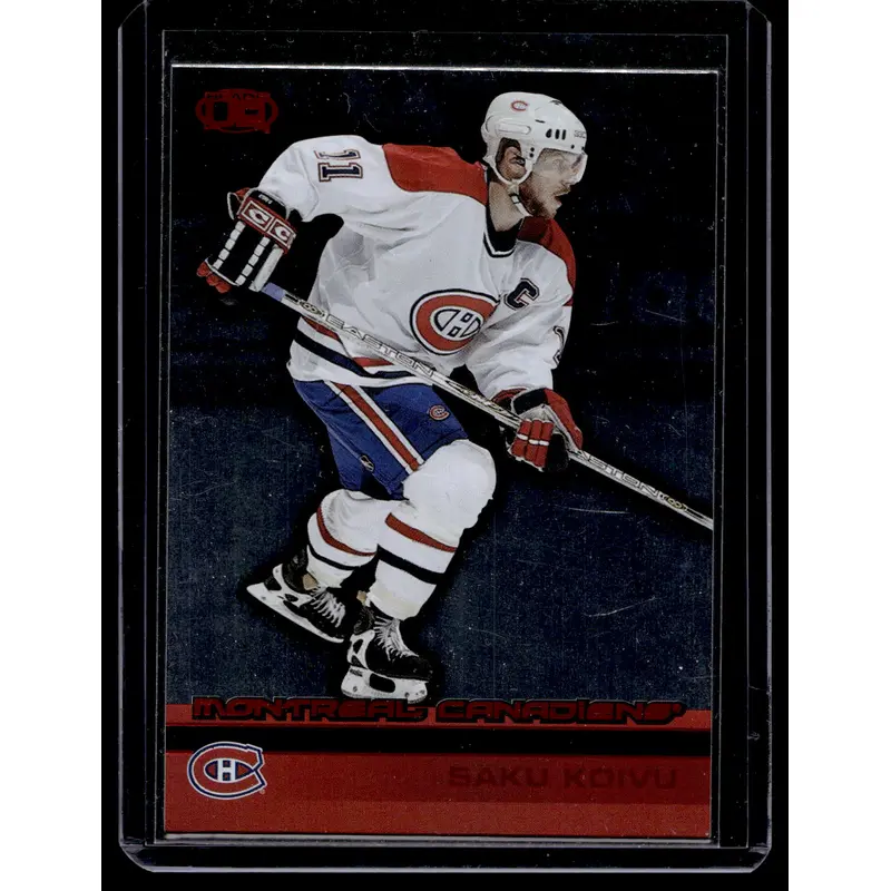 2002-03 Pacific Heads Up - Red - Saku Koivu #64 /80