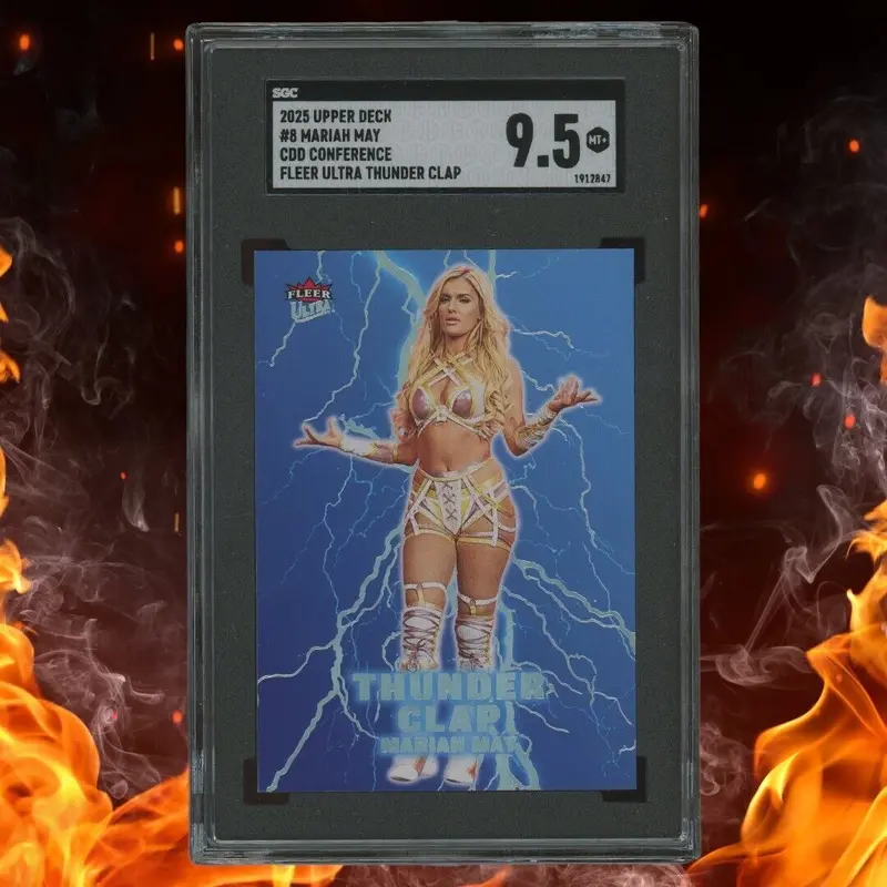 2025 Upper Deck CDD MARIAH MAY Fleer Ultra Thunder Clap SGC 9.5 #8