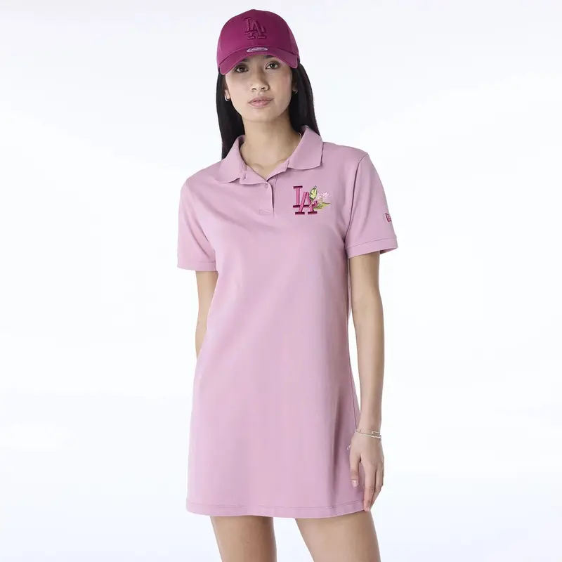 LA Dodgers Womens MLB Dark Pink Tennis Dress