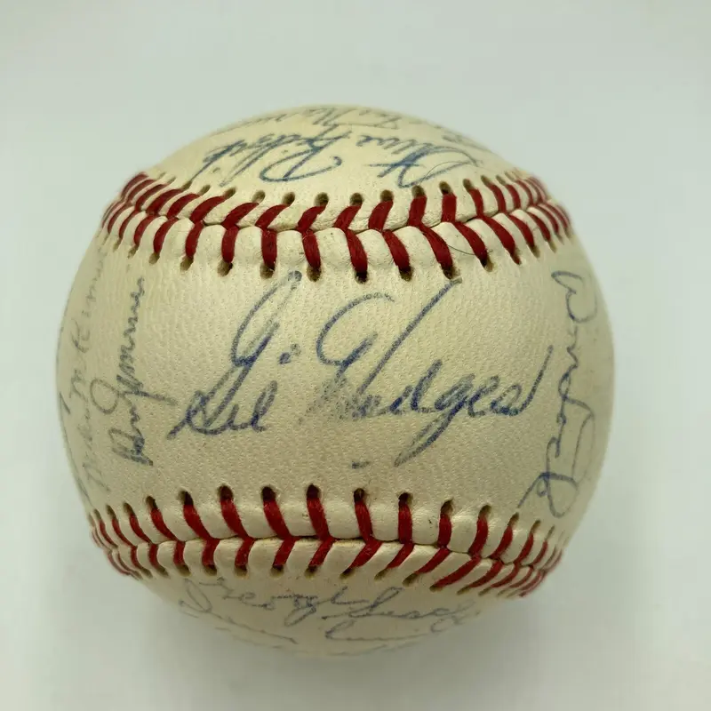 Gil Hodges Sweet Spot 1965 Washington Senators Team Signed AL Baseball JSA COA