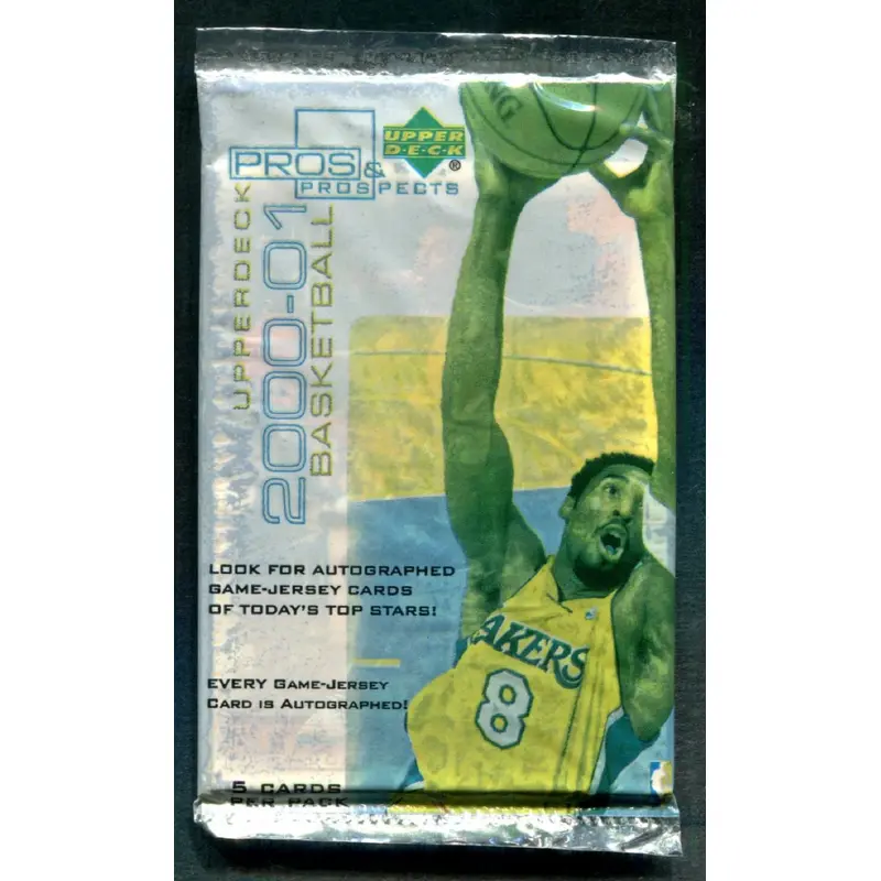 2000/01 Upper Deck Pros & Prospects Basketball Unopened Pack (5)