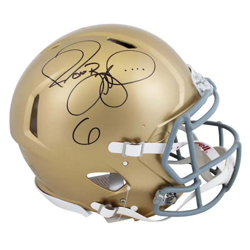 Notre Dame Jerome Bettis Signed Full Size Speed Proline Helmet BAS Witnessed