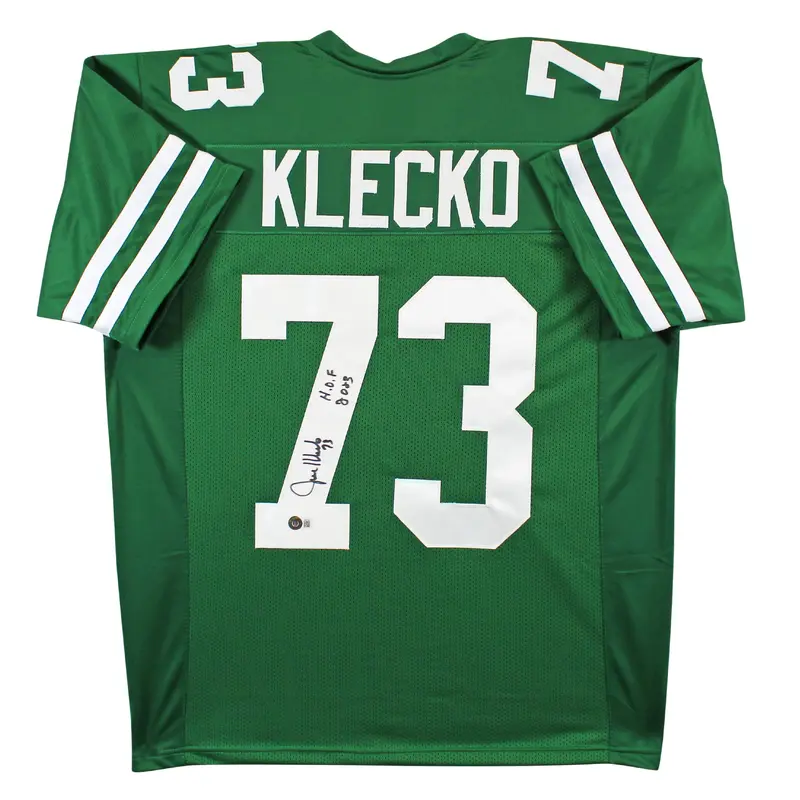 Joe Klecko "HOF 2023" Authentic Signed Green Pro Style Jersey BAS Witnessed