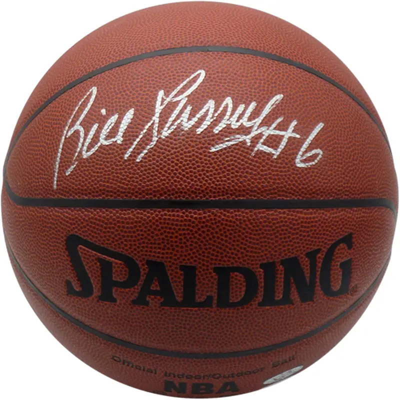 Bill Russell Autographed NBA Basketball - JSA And Russell Holo