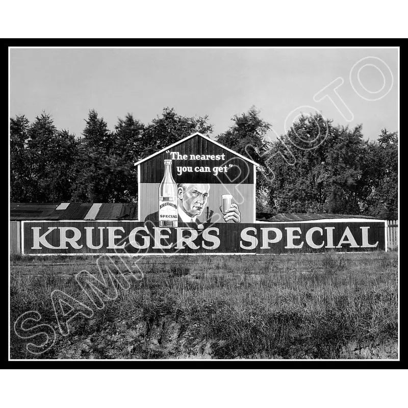 1923 Krueger Special Beer Billboard 8X10 Photo - 2255