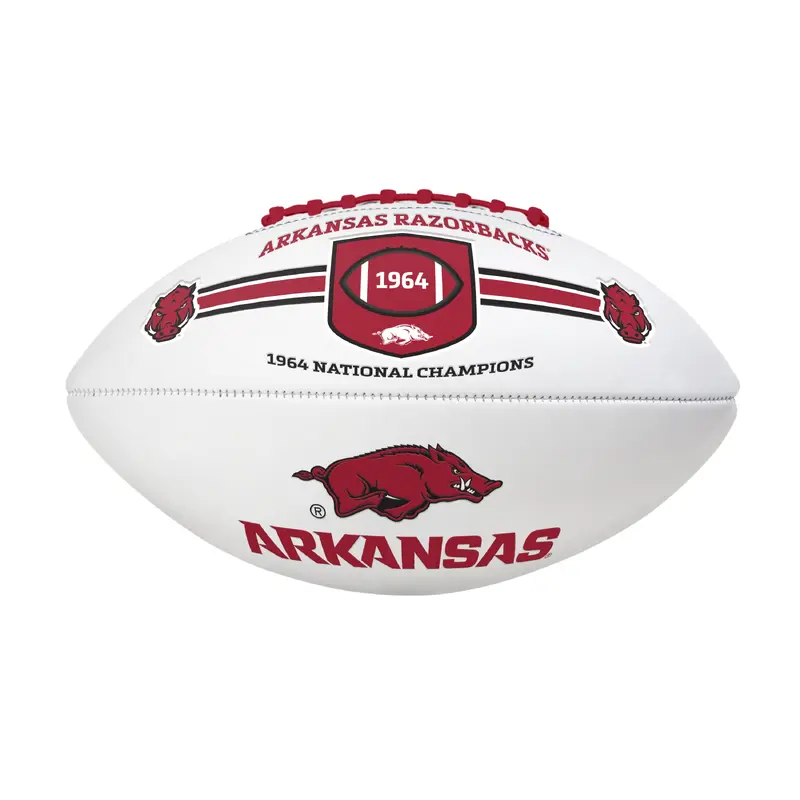 Arkansas FS Commemorative Autograph Debossed Football