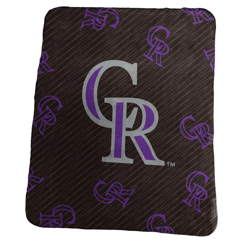 Colorado Rockies Repeating Classic Fleece Throw