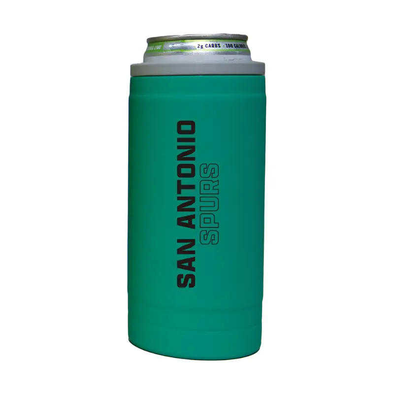 San Antonio Spurs 12oz Optic Stacked Soft Touch Slim Coolie