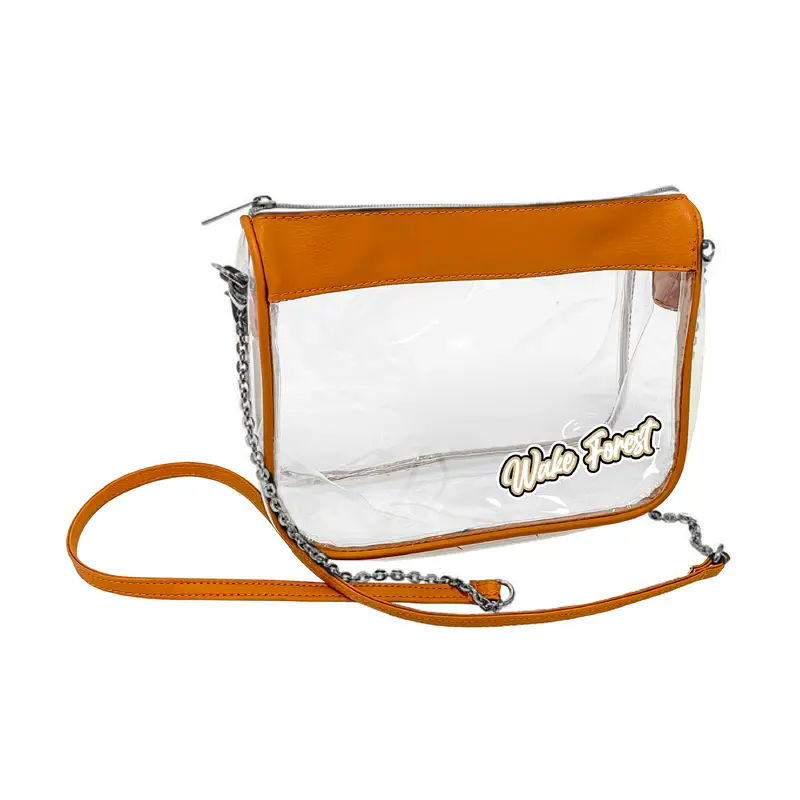 Wake Forest Tan Hype Clear Bag
