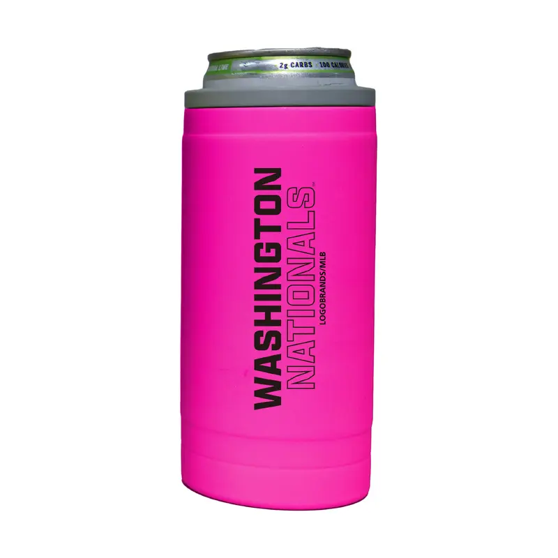 Washington Nationals 12oz Electric Stacked Soft Touch Slim Coolie