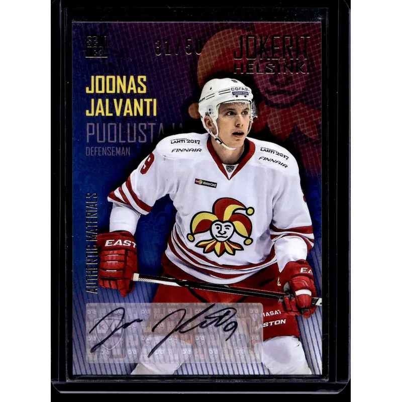 2016-17 Cereal Jokerit Autograph - Joonas Jalvanti #JOK-AUT-007 /50