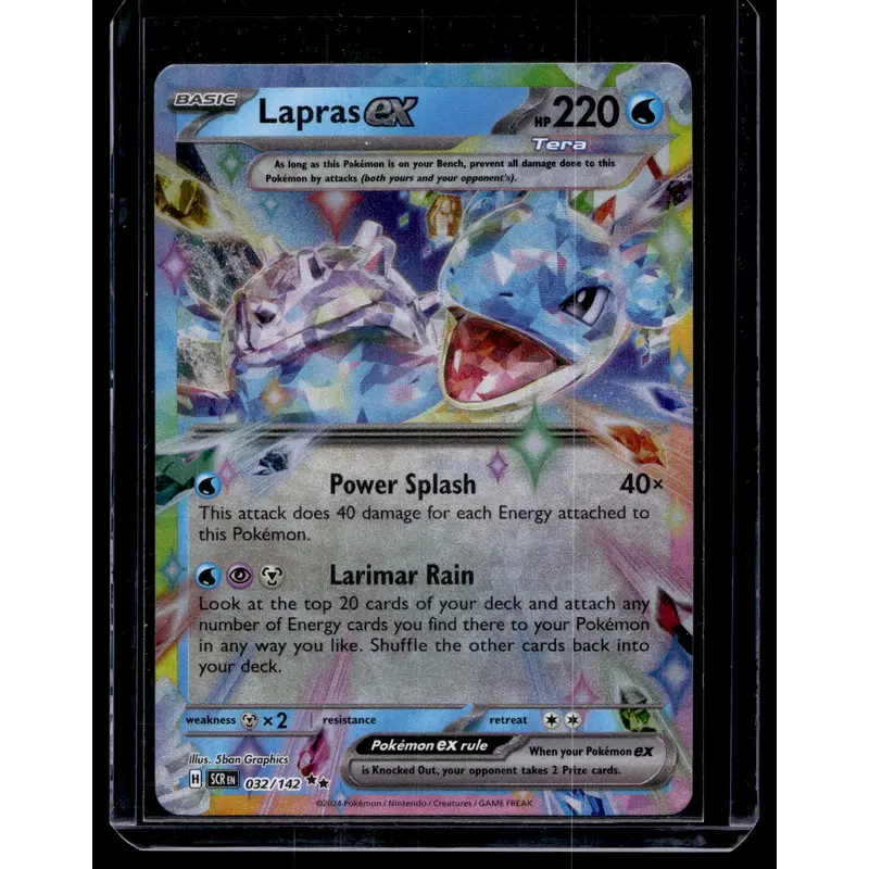 2024 Pokemon - Scarlet & Violet - Stellar Crown - Lapras ex #032