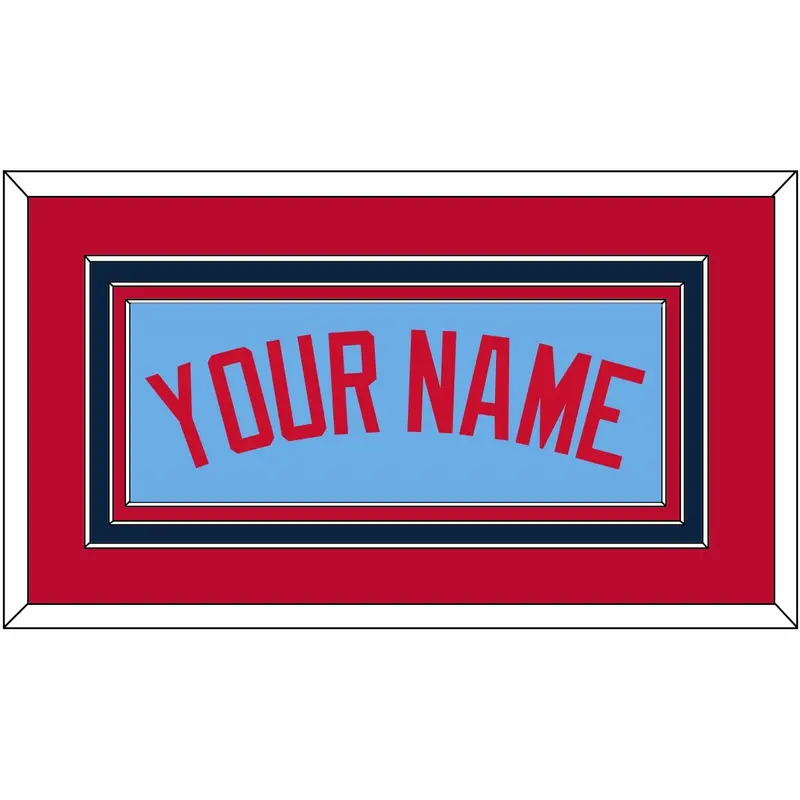 Minnesota Name - Alternate Light Blue - Triple Mat 3