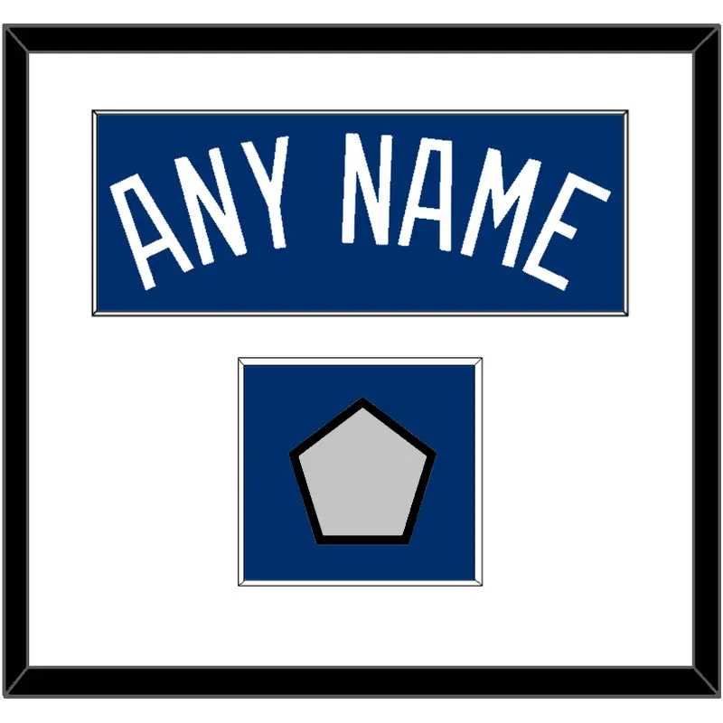 Los Angeles Name & World Series Jersey Patch - Alternate Road Blue - Single Mat 1