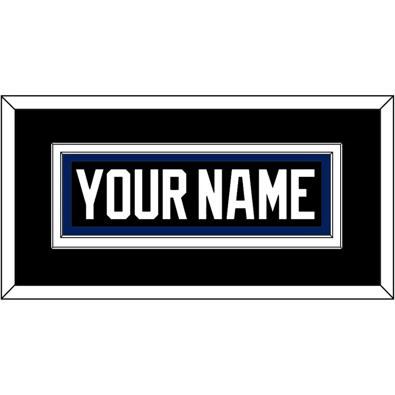 Tampa Bay Nameplate - Road Black (2001-2007) - Double Mat 3