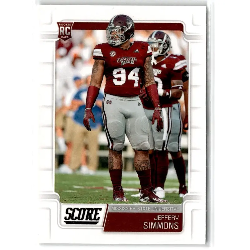 2019 Score Scorecard Jeffery Simmons #397