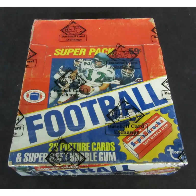 1980 Topps Football Unopened Super Cello Box