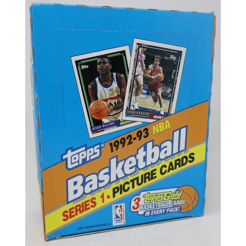 1992/93 Topps Basketball Series 1 Rack Box (24/45)