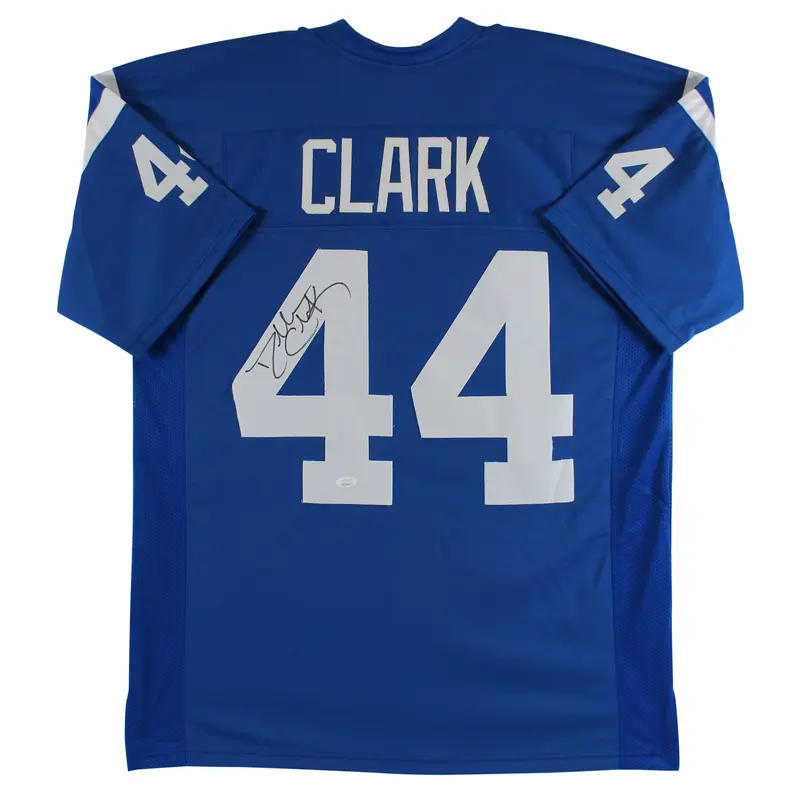 Dallas Clark Authentic Signed Blue Pro Style Jersey Autographed JSA Witness