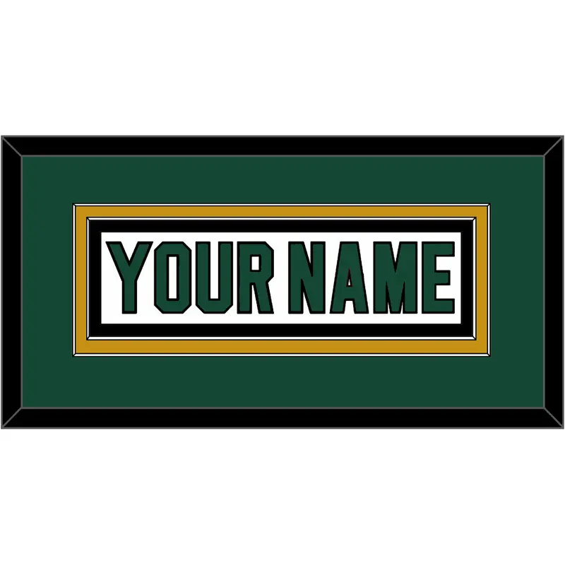 Dallas Nameplate - Home White (1994-1999) - Double Mat 3