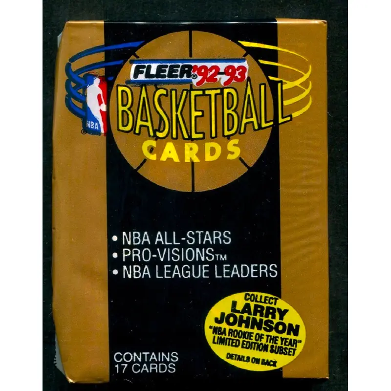 1992/93 Fleer Basketball Unopened Series 1 Pack (17)