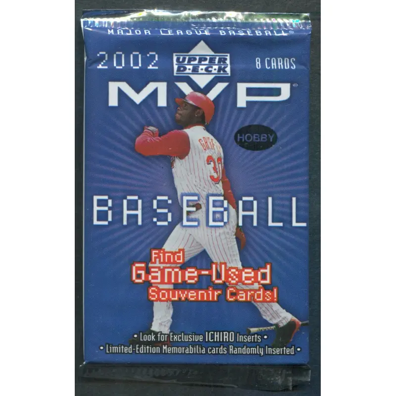 2002 Upper Deck MVP Baseball Unopened Pack (Hobby) (8)