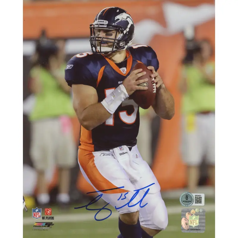 Broncos Tim Tebow Authentic Signed 8x10 Photo Autographed BAS #BR54831