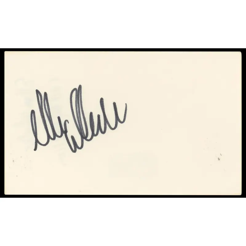 Ellen Wheeler All My Children Authentic Signed 3x5 Index Card BAS #BP50634