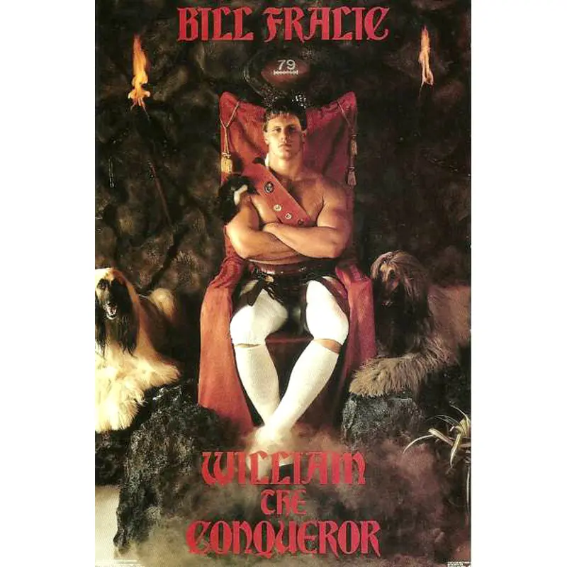 Bill Fralic "The Conqueror" (1987) Atlanta Falcons Poster - Costacos Brothers