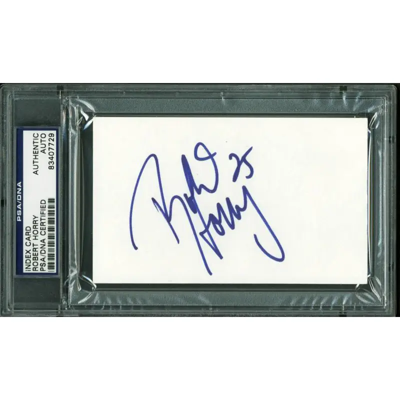 Lakers Robert Horry Authentic Signed 3X5 Index Card Autographed PSA/DNA Slabbed