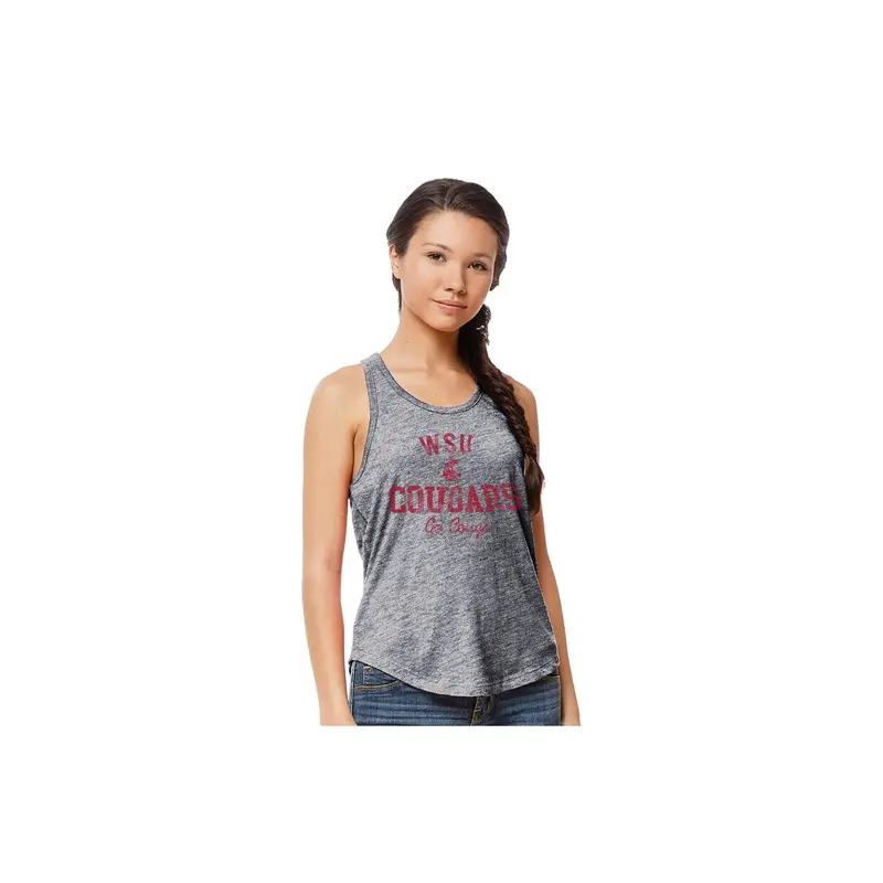 Light Grey Vintage WSU Tank Top