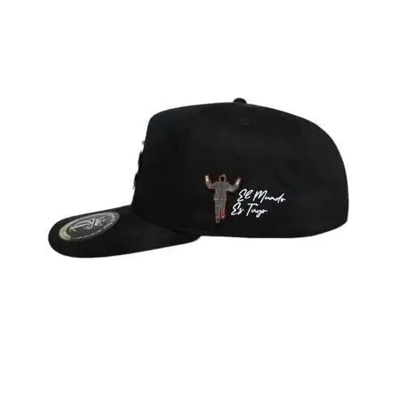 CONTTI HATS BLACK EL VIRUS MENS SNAPBACK HAT NINJA BLKRED