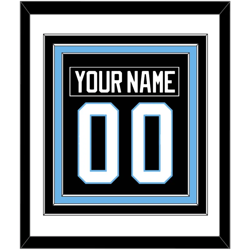 Utah Nameplate & Number (Back) Combined - Home Black - Triple Mat 1