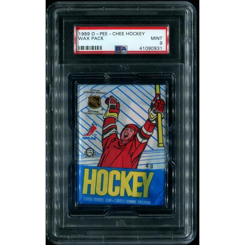 1989/90 OPC O-Pee-Chee Hockey Unopened Wax Pack PSA 9