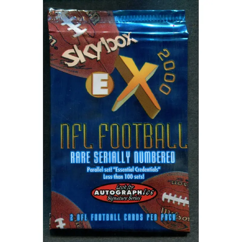1997 Fleer E-X 2000 Football Unopened Pack (Hobby)