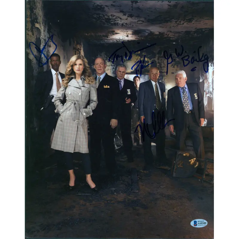 The Closer (5) Reynolds, Bailey, Gussett, Denison & +1 Signed 11x14 Photo BAS 2
