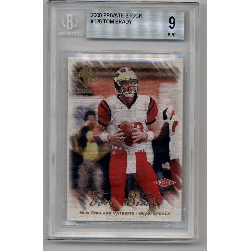 Tom Brady 2000 Private Stock #128 221/278 BGS 9 Mint
